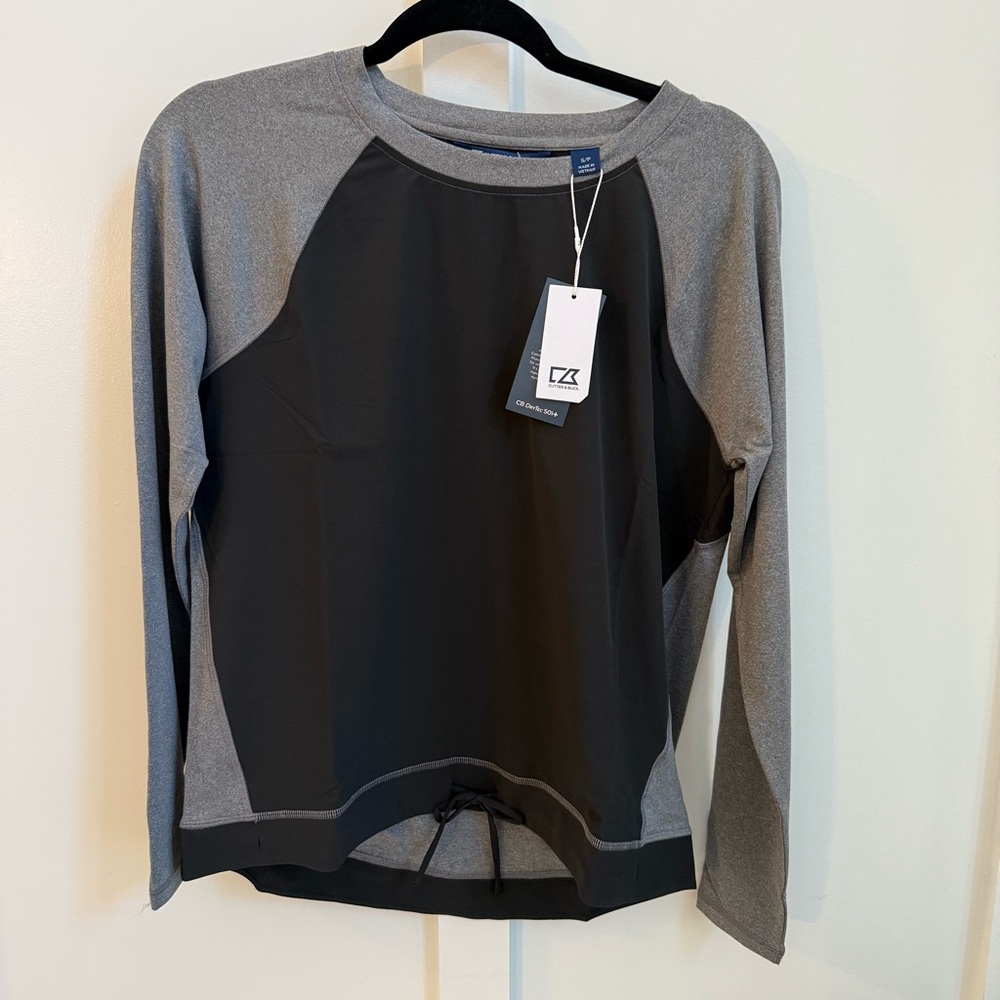 Cutter & Buck Black and Gray DryTec Shirt